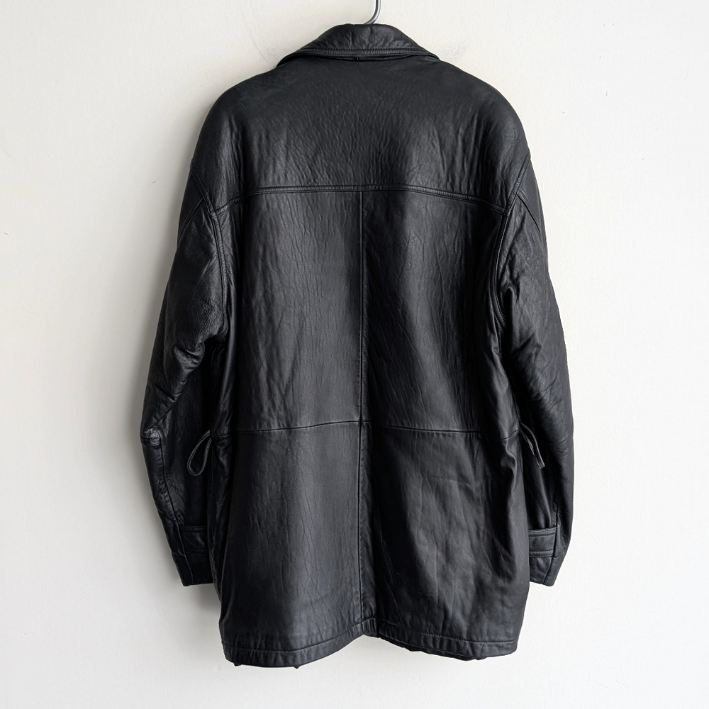 Vintage Danier Men's Black Leather Jacket - Picture 2 of 6